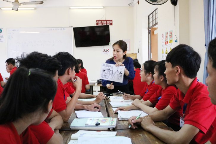 Giờ học tiếng Nhật ở Suleco